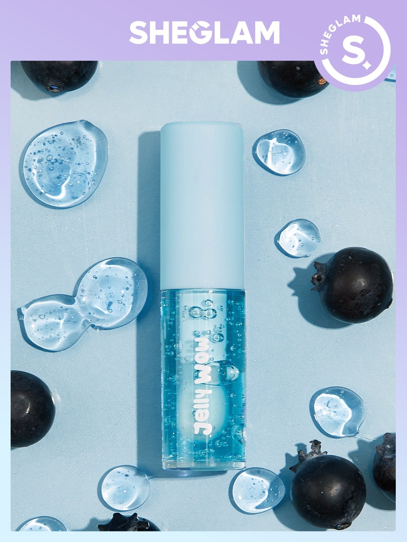 SHEGLAM Jelly Wow Hydrating Lip Oil-Mali-Blue Berry