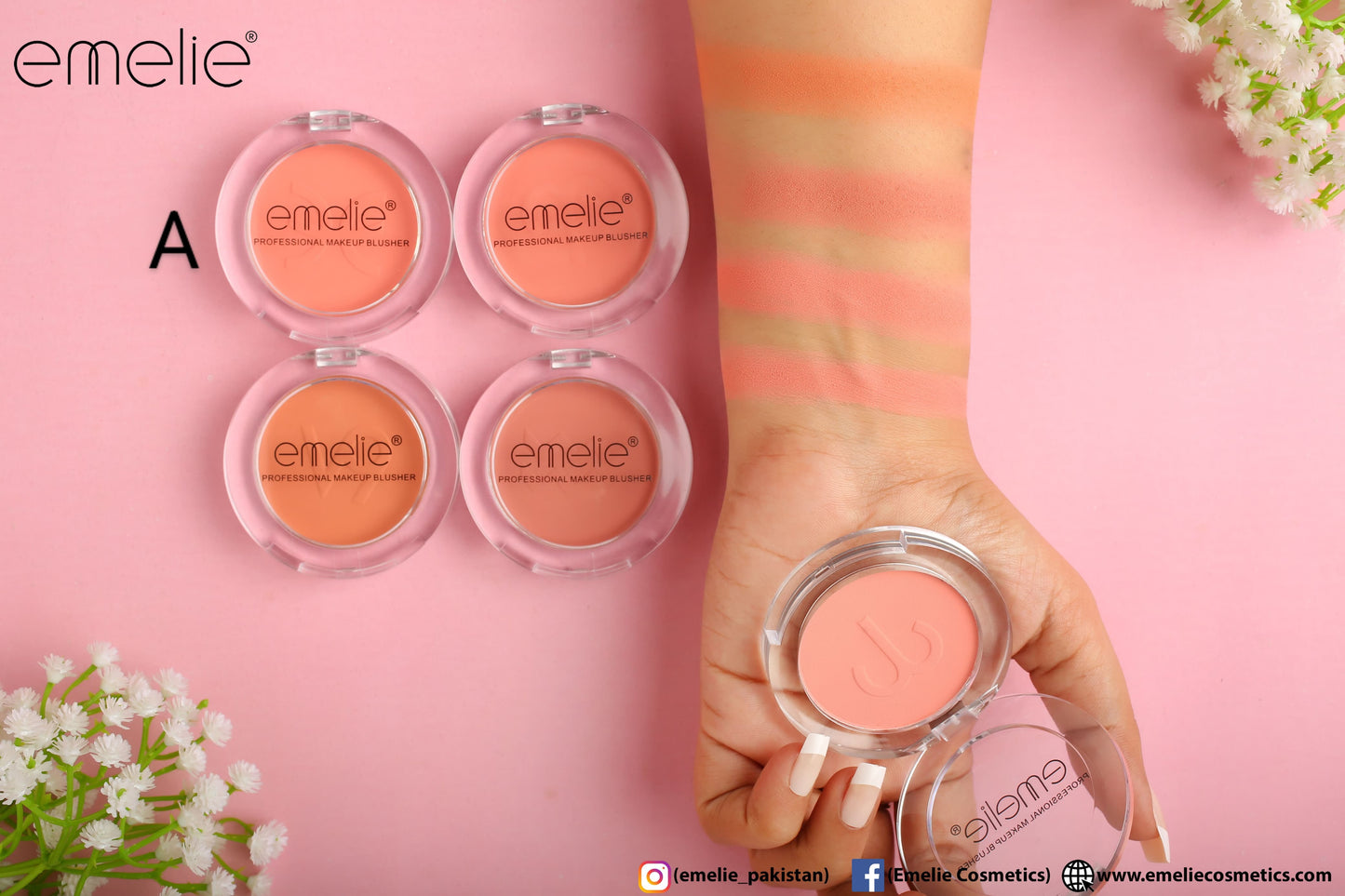 Professional Makeup Blusher - Pack of 4