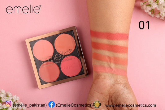 Emelie Professional Makeup - 4 Color Palette