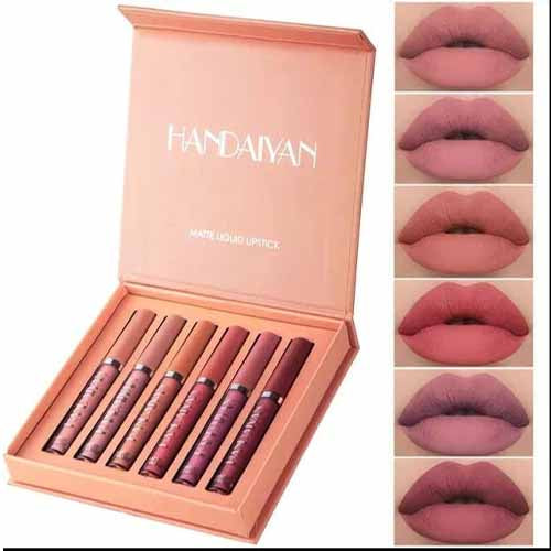 HANDAIYAN MATTE LIP GLOSS KIT - 06 COLOR -(ORIGIONAL)