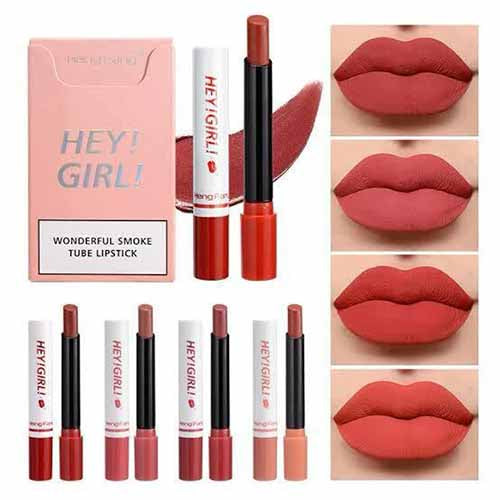 Hey Girl Smoke Tube Lipstick - Pack of 4
