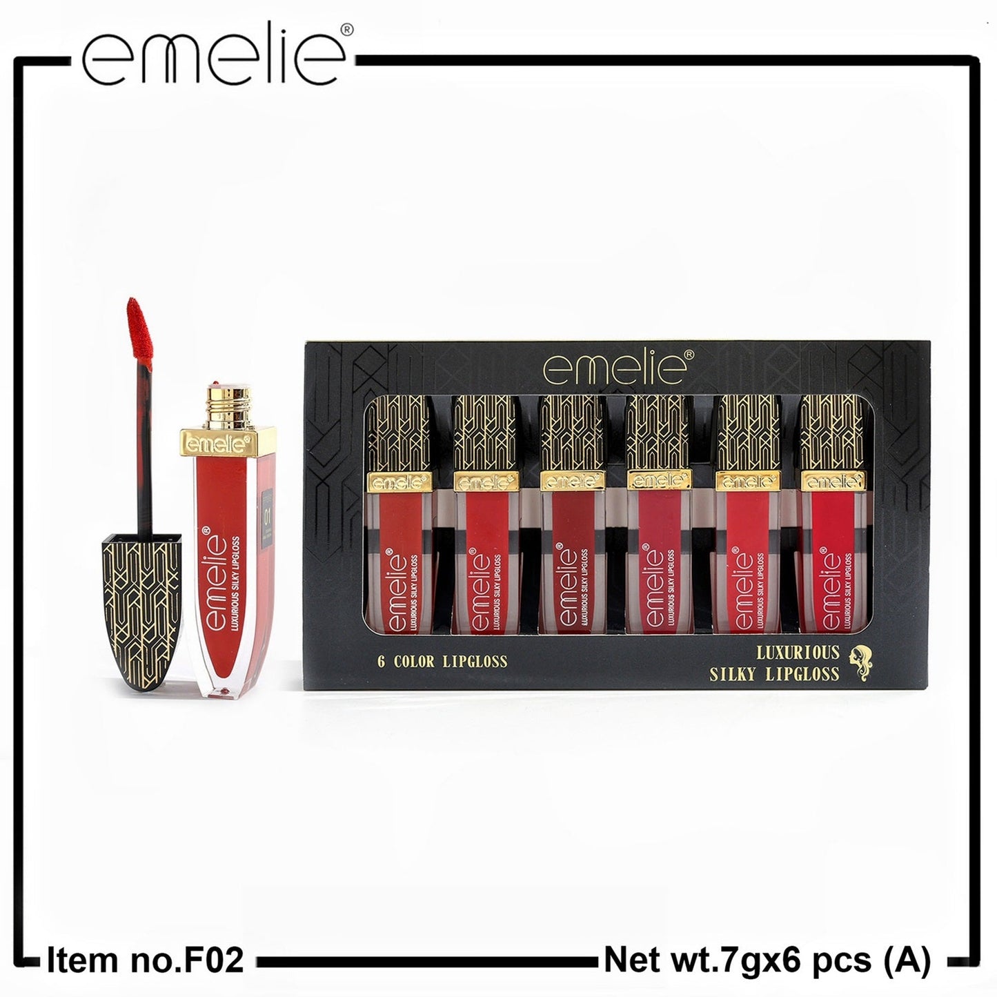 Emelie Silky Lip Gloss (6pc Set)