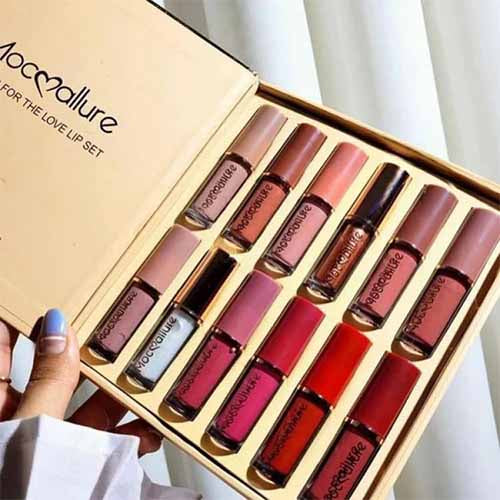 Long-Lasting Lip Gloss Set - 12 Pcs by Mocallure