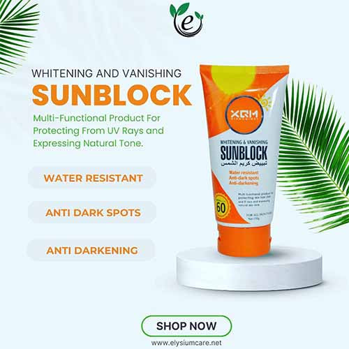 XQM Whitening & Vanishing Sunblock SPF 60, 150g