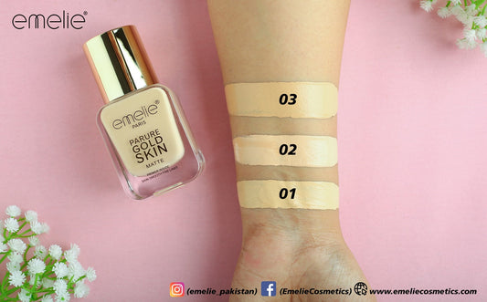 Emelie EmeParure Gold Skin Matte Foundation - 40ml