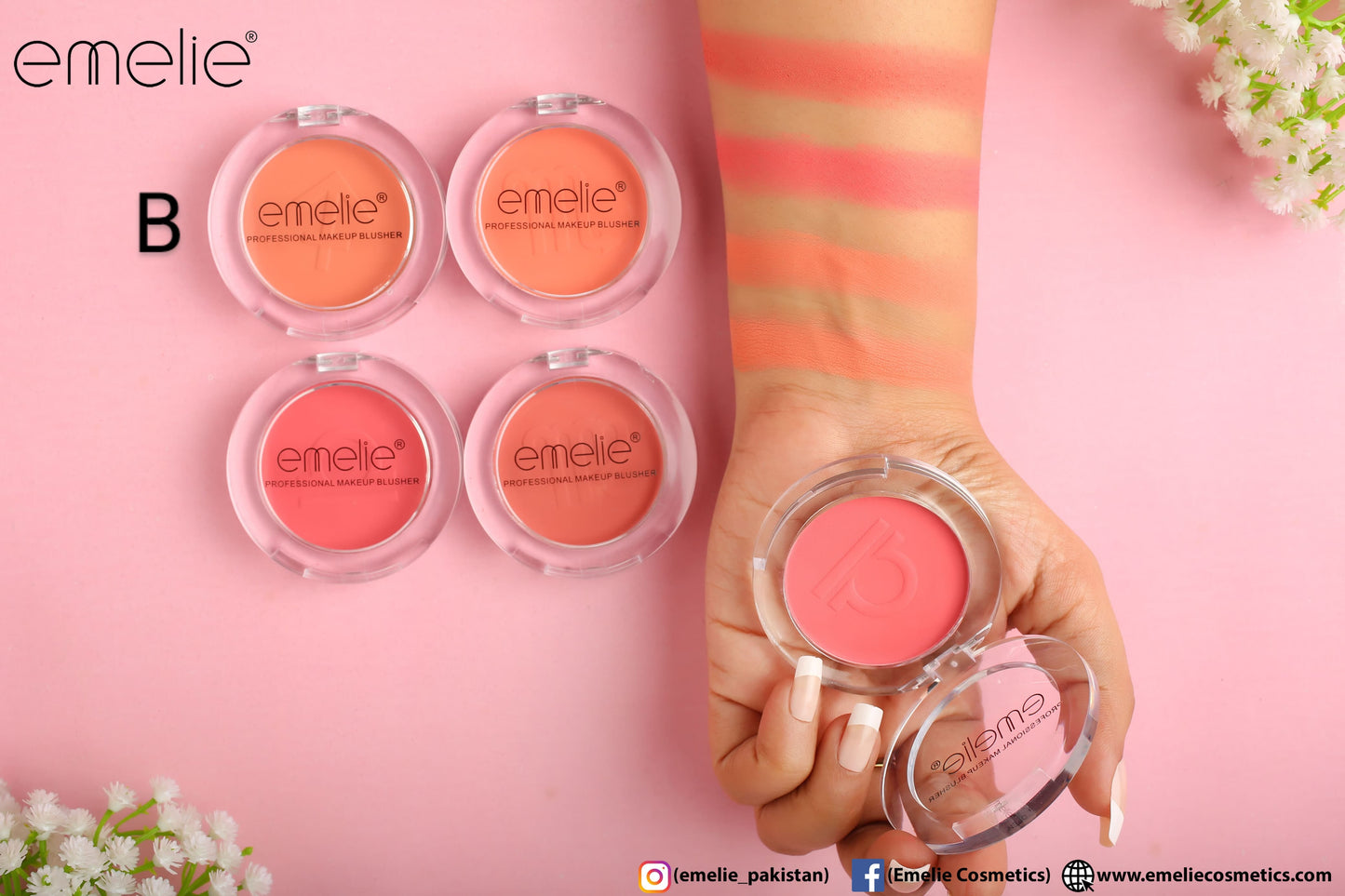 Professional Makeup Blusher - Pack of 4