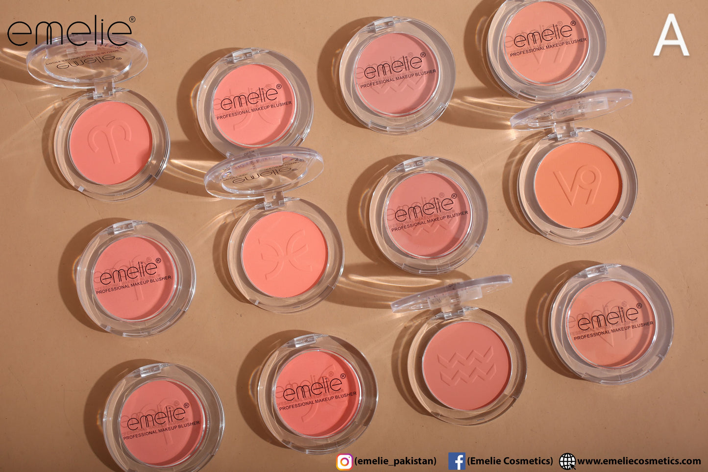 Professional Makeup Blusher - Pack of 4