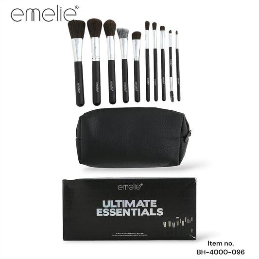 Emelie Ultimate Essentials Brush Set with Bag