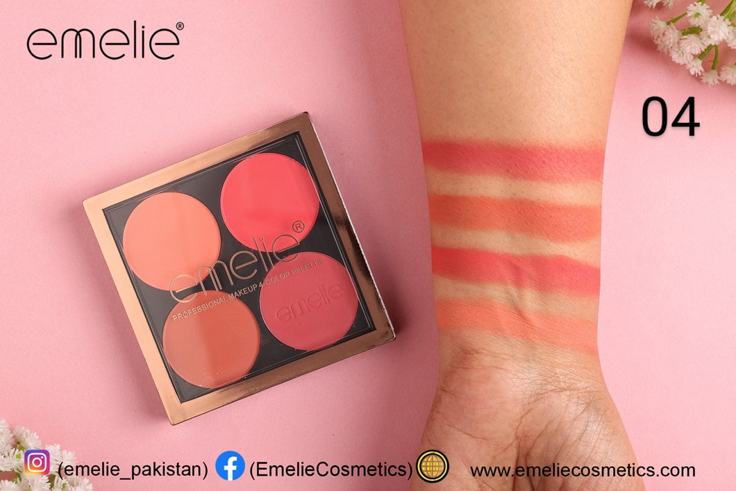 Emelie Professional Makeup - 4 Color Palette