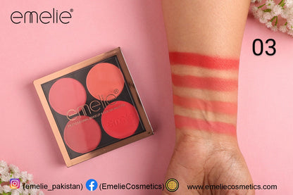 Emelie Professional Makeup - 4 Color Palette