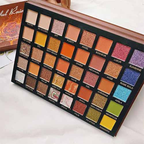 Colourful Rainbow Eye Shadow Palette - 40 Magnetic Shades