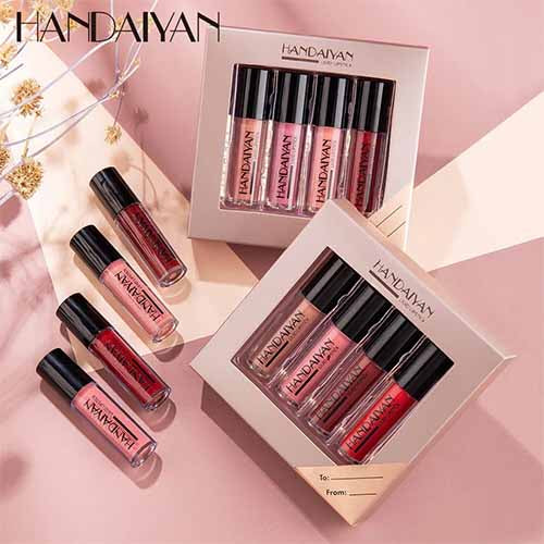 Handaiyan Matt Magic: 4-Color Lip Gloss Set