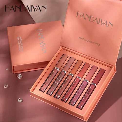 HANDAIYAN MATTE LIP GLOSS KIT - 06 COLOR -(ORIGIONAL)